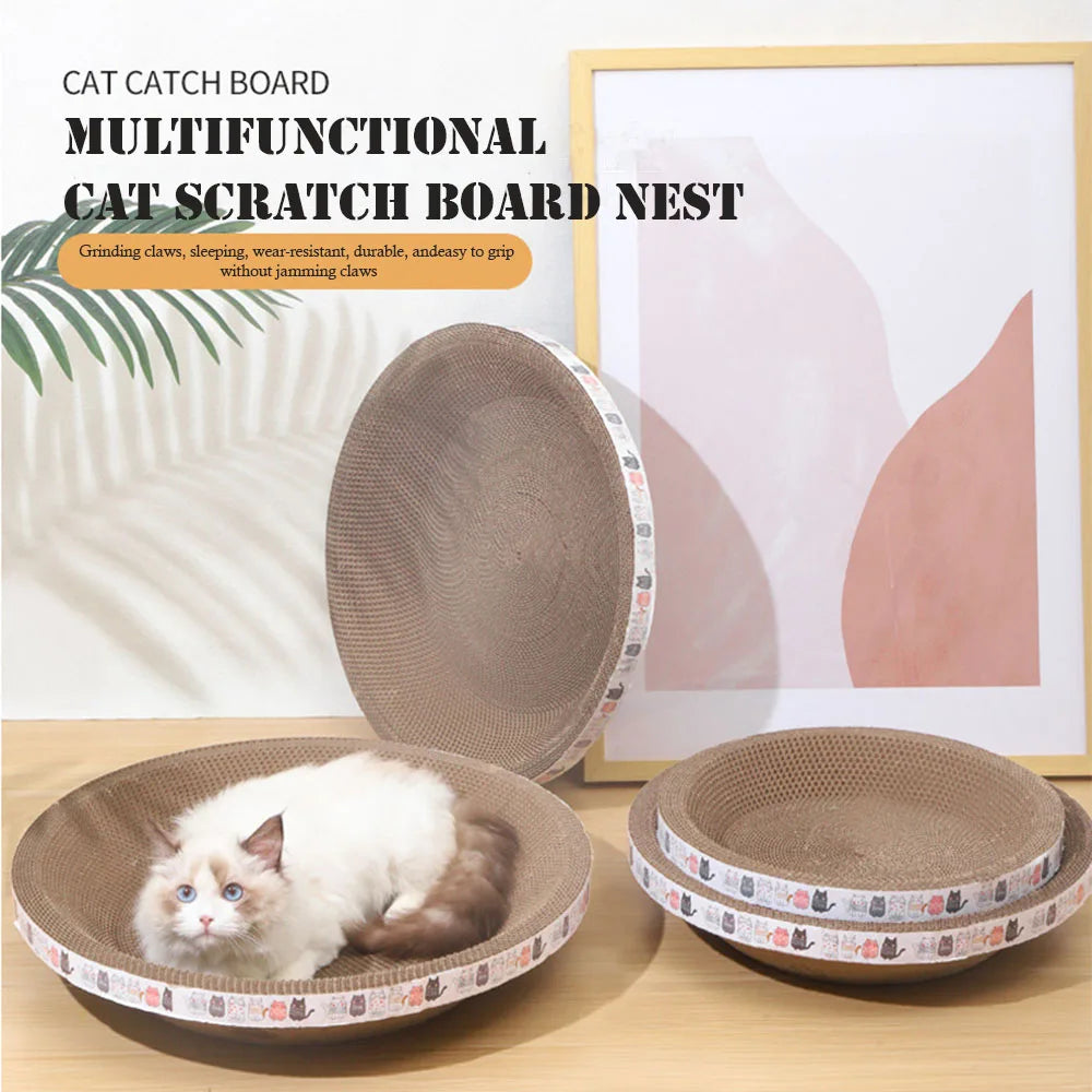 L Size Cat Toys Pet Bed Scratching Board Corrugated